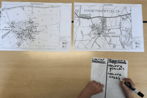 Y1–2 Finding Differences and Similarities in Historical Maps of Meysey Hampton