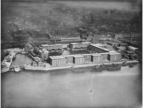 Albert Dock and the Canning Half Tide Dock, Liverpool, 1920
